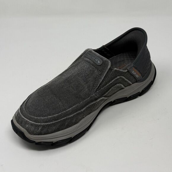Skechers Respected Holmgren Shoes Mens 8.5 Extra Wide Gray Easy On Slip Ins main image 10
